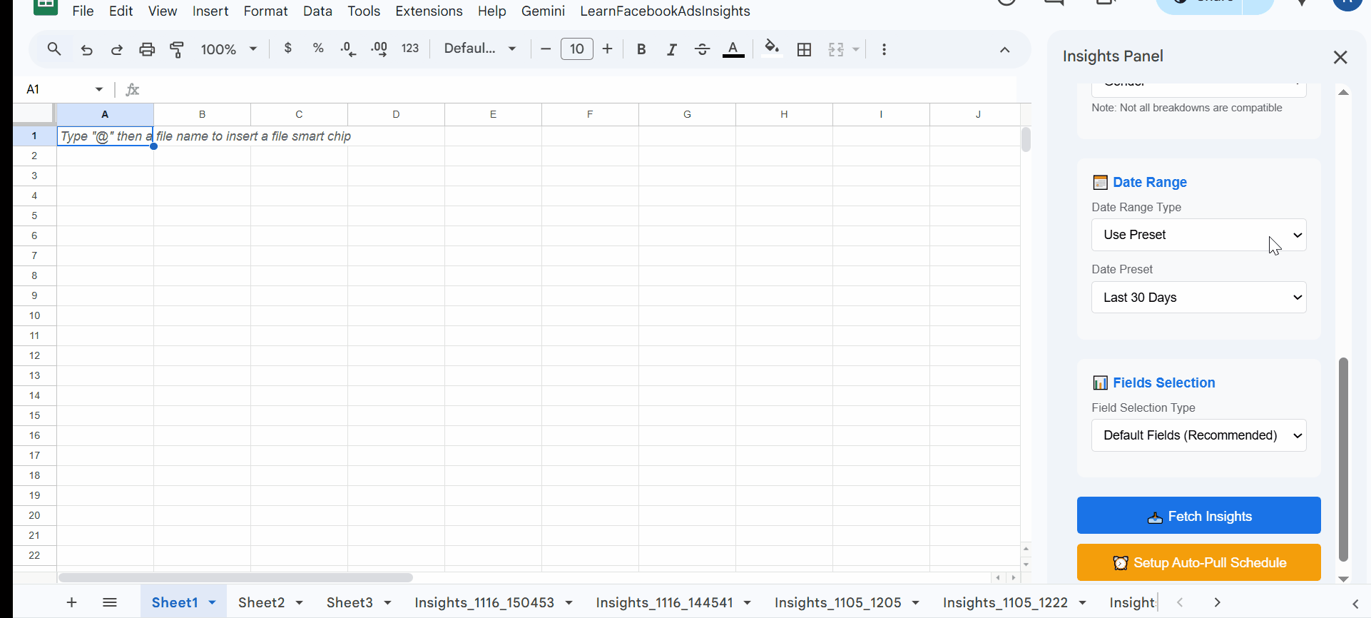 Select a Date Range. Image by Author.