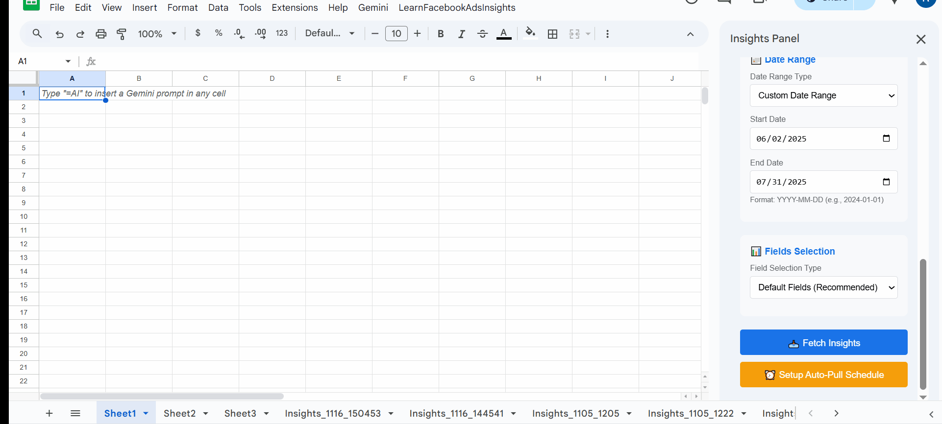 Select Custom Fields. Image by Author.